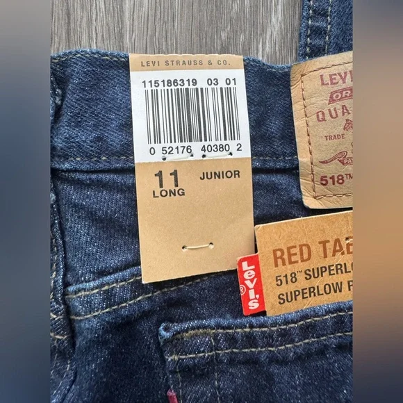 NWT Deadstock Vintage Y2K 2001 Superlow Bootcut Levi’s size 11 Junior - Picture 10 of 13